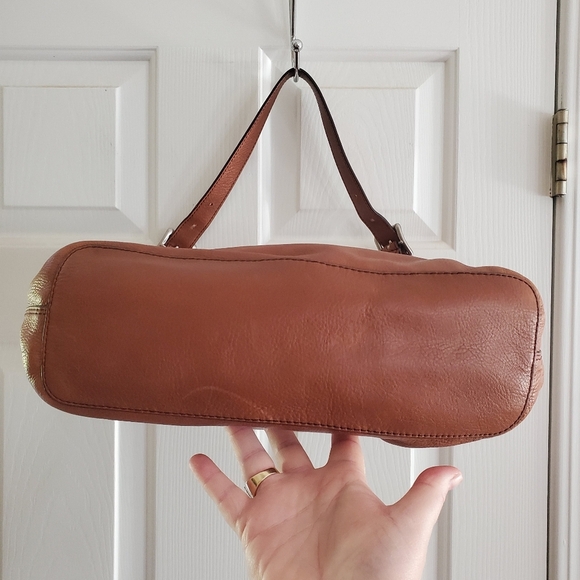 FOSSIL Chestnut Brown MADDOX MARLOW Hobo Handbag Purse - Picture 7 of 14